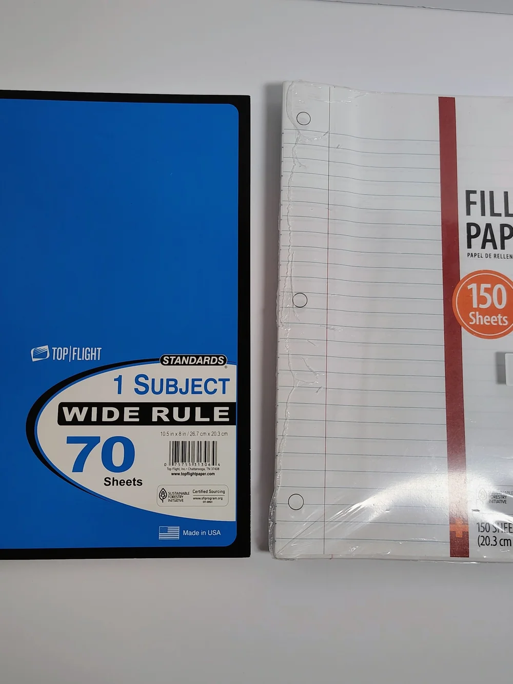 Back to School Supply Bundle Folders, Notebook, Filler Paper, Glue & Accessories